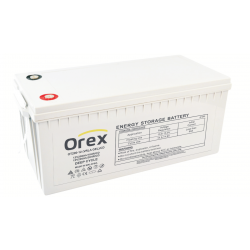 Orex 12V 220Ah (20Hr) Vrla Deep Cycle Jel Akü (522x239x222mm)